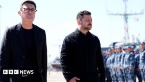 Andy Burnham and Volodymyr Zelensky during a recent meeting