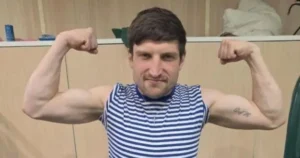 Bradley Townsend speaking in a video interview about fighting for Russia